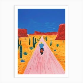 Cactus Road Art Print