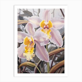 Orchid 4 Flower Painting Art Print