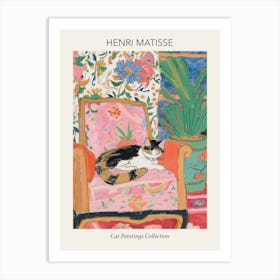 Henri Matisse Cat Sleeping Sofa Painting Art Print