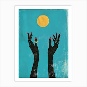 Hands Reaching For The Sun 1 Art Print