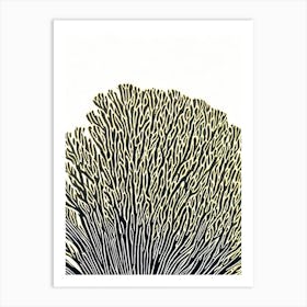 Acropora Nasuta Linocut Art Print