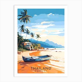 Thailand Phuket Retro Travel Art Print