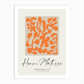 Matisse Cutouts Orange Art Print Art Print