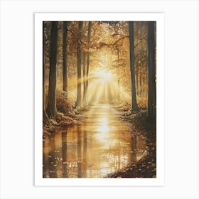 Beautiful Autumn Painting 11 Art Print