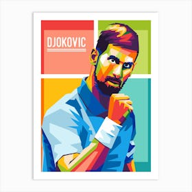 novak djokovic Art Print