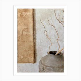 Terracotta Vase Art Print