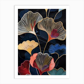 Ginkgo Leaves 50 Art Print