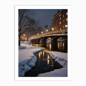 Winter In Boston Art Print