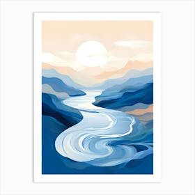 River In The Mountains 3 Art Print