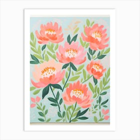 Pink Peonies 1 Art Print