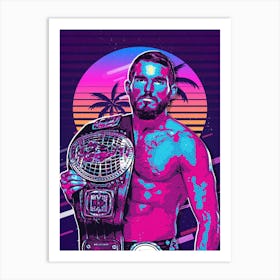 Johnny Gargano 80s Retro Art Print