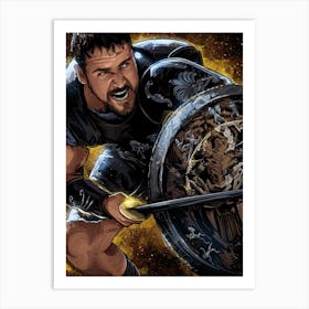 Gladiator Russel Crowe Art Print