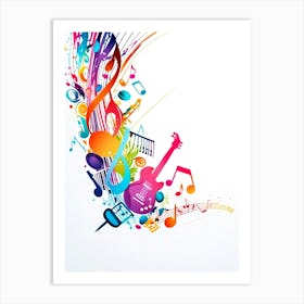 Music Background Vector Art Print