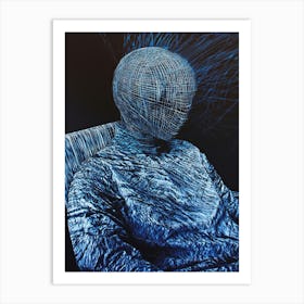 'Blue Man' 1 Art Print