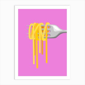 Fork With Spaghetti Art Print