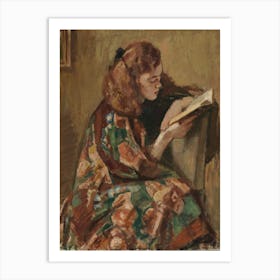 Girl Reading, 1921 1922, By Magnus Enckell Art Print