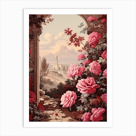 Rose Victorian Style 2 Art Print