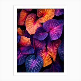 Colourful Leaves 4 Art Print