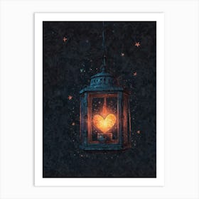 Lantern Of Love Art Print