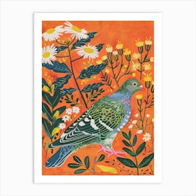 Spring Birds Pigeon 3 Art Print