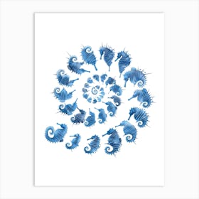 Seahorses 3 Art Print