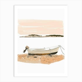 Boat On The Beach 2 Art Print