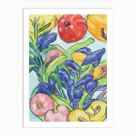 Plantain 1vintage Sketch Fruit Art Print