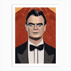 James Cagney Illustration Movies Art Print