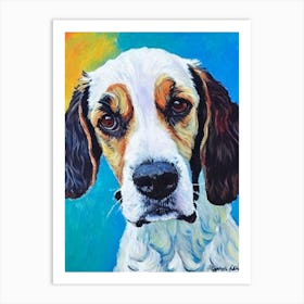 Spaniel (Field) Fauvist Style Dog Art Print