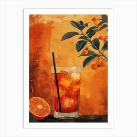 Aperol Spritz Orange 34 Art Print