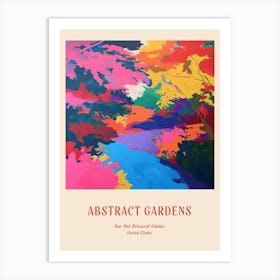 Colourful Gardens New York Botanical Garden Usa 1 Red Poster Art Print