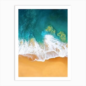 Aerial View Of A Beach 38 Art Print