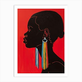 Tassel Earrings 1 Art Print