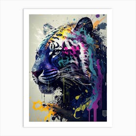 abstract tiger art Art Print