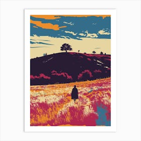 Man In A Field Art Print