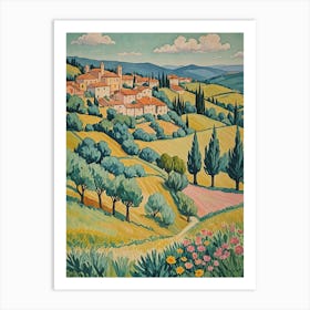 Tuscany Hills Art Print