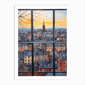 Winter Cityscape Copenhagen Denmark 2 Art Print