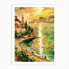 Sunset By The Sea Art Print