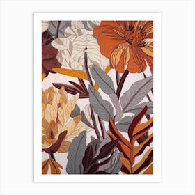 Fall Botanicals Lisianthus 3 Art Print