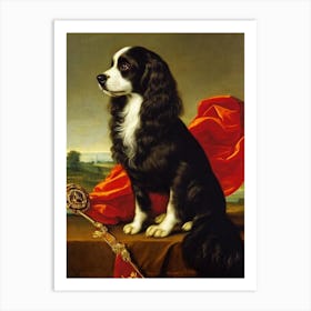 Spaniel (Field) Renaissance Portrait Oil Painting Art Print