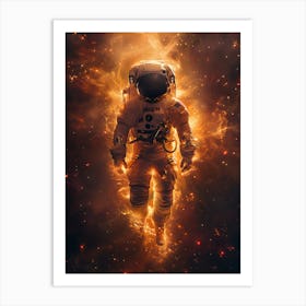 Fantasy Whimsical Astronaut 4 Art Print
