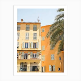 Colorful Houses In Nice  Art Print