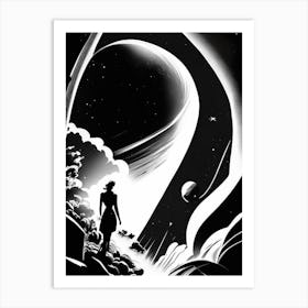 Asterism Noir Comic Space Art Print