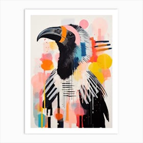 Bird Painting Collage California Condor 2 Art Print