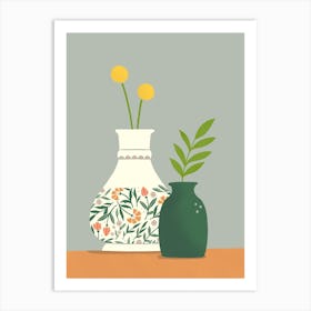 Dos Vases Art Print