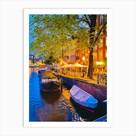 Amsterdam At Night 6 Art Print