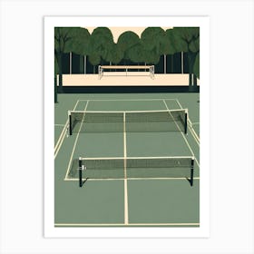 Tennis Court 2 Art Print