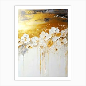 Abstract Flower Painting Art Print