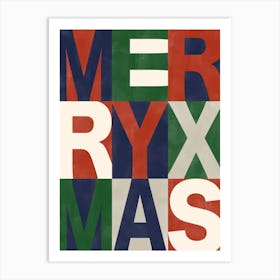 Merry Xmas SIgn Art Print