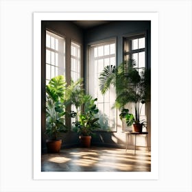 Morning Bliss With Plants Art Print